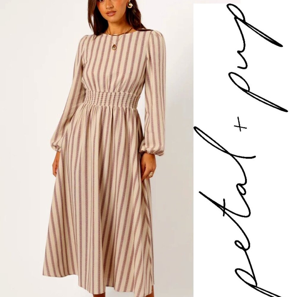 New Petal & Pup Long Sleeve Maxi Dress